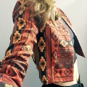 Cropped Boho Tribal BCBGeneration Jacket